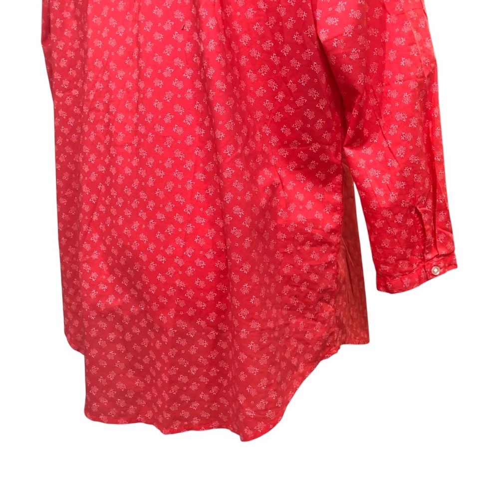 Red Patterned Blouse - Picture 6 of 9